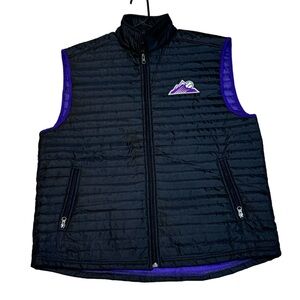 Colorado Rockies Men’s Baseball MLB Puffer Vest Exclusive King Scoopers Size L